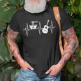 Pho Guitarist Lover Ekg Heartbeat Musician Pho Lover Unisex T-Shirt Gifts for Old Men