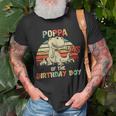Poppa Of The Birthday Boy Dinosaur Rawr Trex Unisex T-Shirt Gifts for Old Men