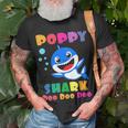 Poppy Shark Funny Fathers Day Gift For Mens Dad Unisex T-Shirt Gifts for Old Men