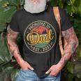 Promoted To Dad Est 2023 Retro New Dad First Dad T-Shirt Gifts for Old Men