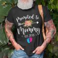 Promoted To Mommy Est 2023 Mom Pregnancy Announcement T-Shirt Gifts for Old Men