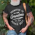 Promoted To Grandma Est 2020 Rookie Dept Mom Surprise Gift Unisex T-Shirt Gifts for Old Men