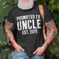 Promoted To Uncle 2019 Soon To Be Uncle Gift Gift For Mens Unisex T-Shirt Gifts for Old Men
