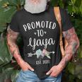 Promoted To Yaya 2020 Grandparents Day Gift Unisex T-Shirt Gifts for Old Men