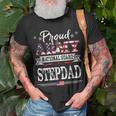 Proud Army National Guard Stepdad Us Military Gift Unisex T-Shirt Gifts for Old Men