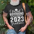 Proud Boyfriend Of A Class Of 2023 Graduate Senior Family Unisex T-Shirt Gifts for Old Men