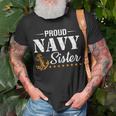 Proud Navy Sister Nautical Anchor Women Girl Sis Navy Family Gift For Womens Unisex T-Shirt Gifts for Old Men