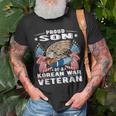 Proud Son Of A Korean War Veteran Military Vets Child T-shirt Gifts for Old Men