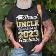 Proud Uncle Of A Class Of 2023 Graduate Senior Family Unisex T-Shirt Gifts for Old Men