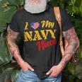 Proud Us Navy Niece American Military Family Aunt Uncle Unisex T-Shirt Gifts for Old Men
