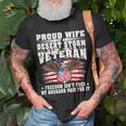 Proud Wife Of Desert Storm Veteran - Military Vets Spouse T-shirt Gifts for Old Men
