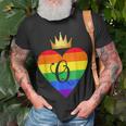 Queen Couples Matching Bridal Wedding Lgbtq T-Shirt Gifts for Old Men