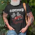 Racer Boost Speedster Certified Retro Racist Certified Race T-Shirt Gifts for Old Men