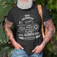 Real Grandpas Ride Motorcycles Funny Bike Riding Gift Biker Unisex T-Shirt Gifts for Old Men