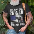 Red Friday For My Son Remember Everyone Deployed Military Unisex T-Shirt Gifts for Old Men