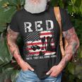 Red Friday Remember Everyone Deployed Usa Flag Army Military Unisex T-Shirt Gifts for Old Men