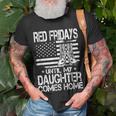Red Fridays Until My Daughter Comes Home Military Unisex T-Shirt Gifts for Old Men