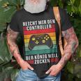 Reichet Mir Den Controller König Zocken I Konsole Gamer T-Shirt Geschenke für alte Männer