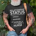 Relationship Status Taken By Psychotic Nurse Nurse T-shirt Gifts for Old Men