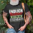 Rentner Eisenbahn Geschenk Rente Modelleisenbahn T-Shirt Geschenke für alte Männer