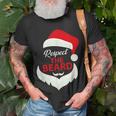 Respect The Beard Santa Claus Christmas T-shirt Gifts for Old Men