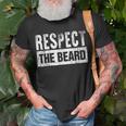 Respect The Beard T-Shirt Gifts for Old Men