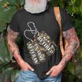 Retired Us Army Veteran Dog Tag T-shirt Gifts for Old Men