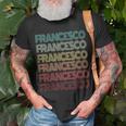 Retro First Name Francesco Italian Boy Birthday Father Son T-Shirt Gifts for Old Men