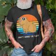 Retro Rodent Funny Capybara Dont Be Worry Be Capy Unisex T-Shirt Gifts for Old Men