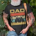 Retro Vintage Dad Love Drums Funny Fathers Day Cool Gift Unisex T-Shirt Gifts for Old Men
