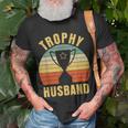 Retro Vintage Trophy Dad Husband Reward Funny Best Father Unisex T-Shirt Gifts for Old Men
