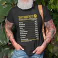 Sagittarius Facts Servings Per Container Zodiac T-Shirt T-shirt Gifts for Old Men