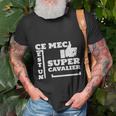 Schwarzes T-Shirt Ce mec est un super cavalier, Lustiges Reiter-Shirt Geschenke für alte Männer