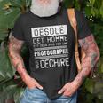 Schwarzes T-Shirt Désolé, dieser Mann ist schon vergeben für Fotografinnen-Partner Geschenke für alte Männer