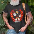 Shadow Red Flame The Hedgehog Unisex T-Shirt Gifts for Old Men