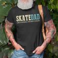 Mens Skate Dad Like Normal Dad But Cooler Skater Dad T-Shirt Gifts for Old Men