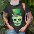 Skull St Patricks Day Irish Saint Patricks Day Of Dead V2 T-Shirt Gifts for Old Men