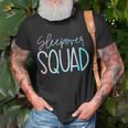 Sleepover Squad Slumber Party Crew Pajama Bff Bestie Tie Dye Unisex T-Shirt Gifts for Old Men