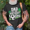 Soccer Birthday - Birthday Dad - Boys Soccer Birthday Unisex T-Shirt Gifts for Old Men