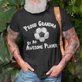 Soccer Proud Grandma Of An Awesome Player Football Unisex T-Shirt Gifts for Old Men