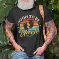Mens Soon To Be Uncle 2023 Fathers Day First Time Dad Pregnancy T-Shirt Gifts for Old Men