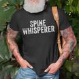Spine Whisperer For Chiropractor Students Chiropractic V3 T-shirt Gifts for Old Men