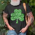 St Patricks Day Girls Bling Lucky Shamrock School T-shirt Gifts for Old Men