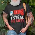 I Steal Hearts Garbage Truck Valentines Day Toddler Boys V2 T-Shirt Gifts for Old Men