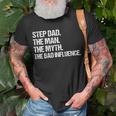 Step Dad The Man The Myth The Bad Influence Vintage T-Shirt Gifts for Old Men