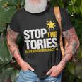 Stop The Tories Defend DemocracyUnisex T-Shirt Gifts for Old Men