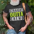 Straight Outta Chemo Lime Green Lymphoma CancerT-shirt Gifts for Old Men