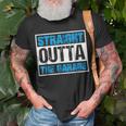Straight Outta The Garage Funny Mechanic Unisex T-Shirt Gifts for Old Men