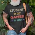 Student By Day Gamer By Night Meme For Gamers T-Shirt Gifts for Old Men