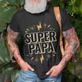 Super Papa Superheld T-Shirt, Lustiges Herren Geburtstagsgeschenk Geschenke für alte Männer